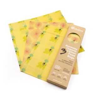 Beeswax Organic Cotton Food Bags